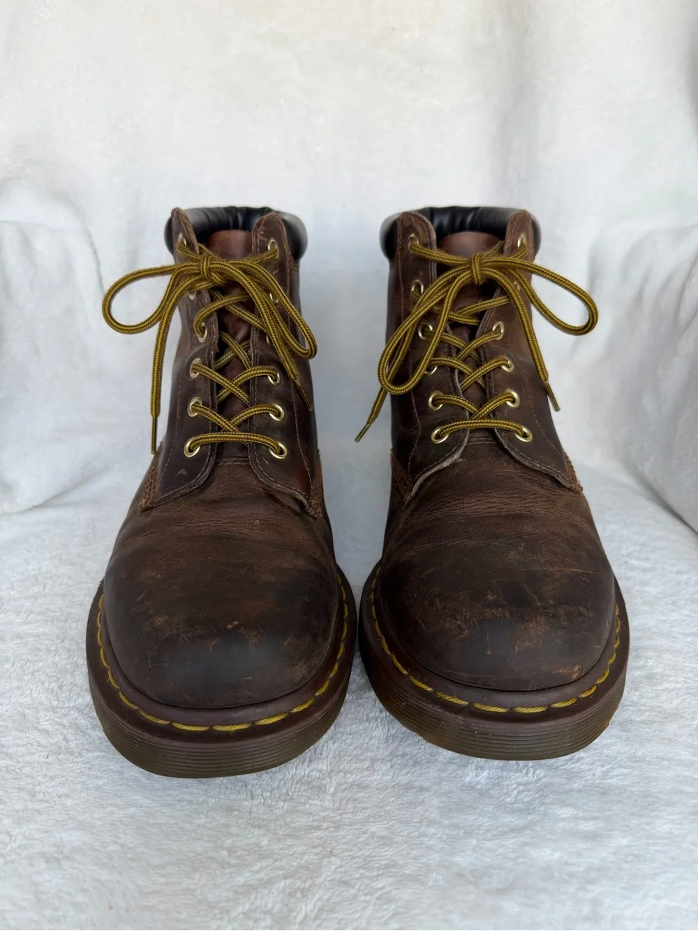 Dr. Martens 939 Ben Crazy Horse Brown Leather Combat Men’s Boots UK 10 US 11 Vtg